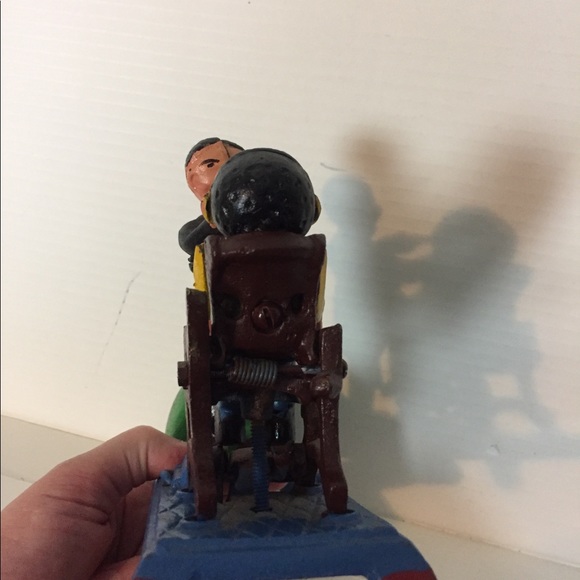 Vintage Cast Iron Dentist Patient Mechanical Toy - Picture 4 of 7